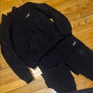Kith Kids Black Tracksuit Set with Logo